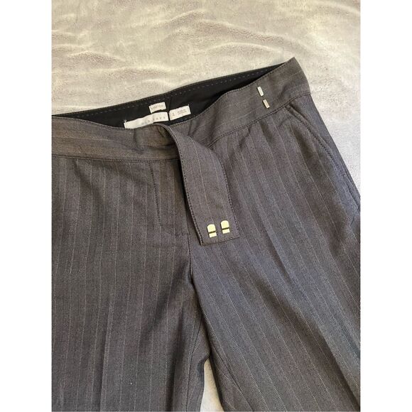 Vintage PinStriped low rise Flare Y2K Pants 4 - Picture 3 of 9